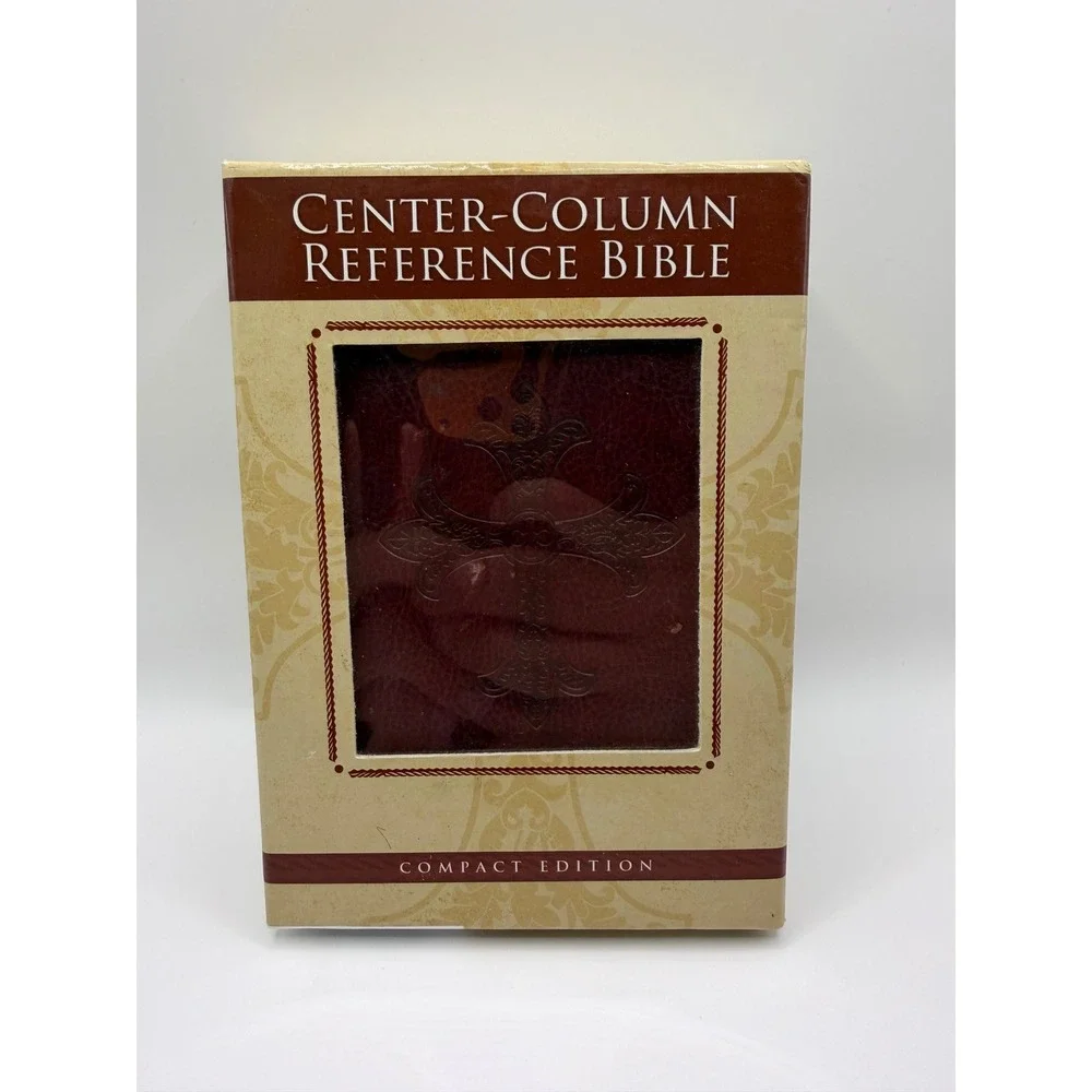 Thomas Nelson NCV Center-Column Reference Bible Compact Burgundy Leather 6245BG